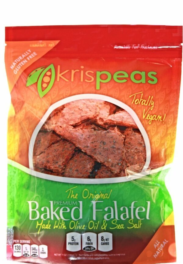 Baked Split Pea and Flax Falafel Chips